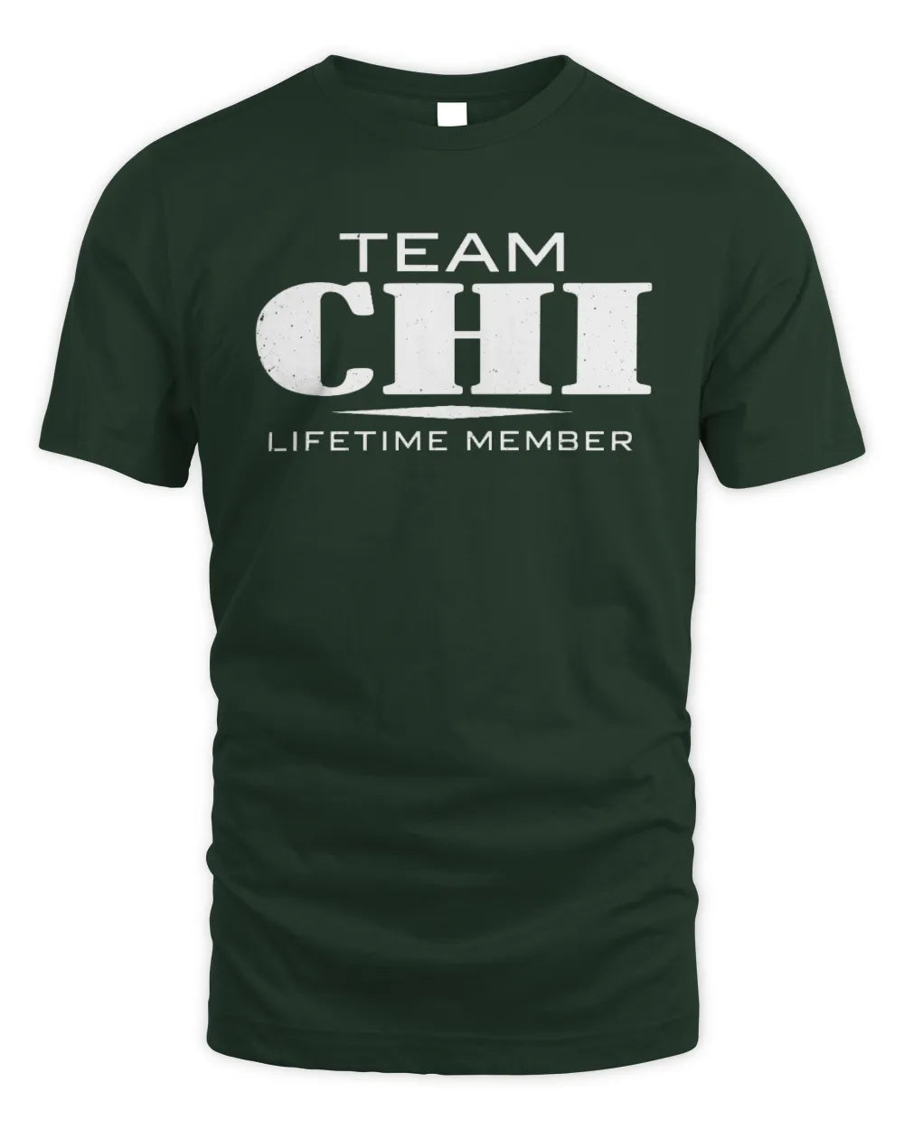 CHI BL62-K4-128 - Personalized “Team NAME Lifetime Member” - Unisex Standard T-Shirt - Forest Green