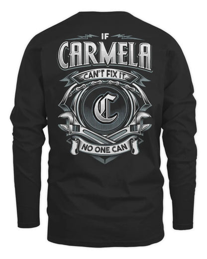 CARMELA AP81-K4-626 - Personalized Ahmed Quote Apparel “If Ahmed Can't Fix It, No One Can” - Men's Long Sleeved T-Shirt - Black