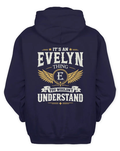 EVELYN KT06-M008 It’s a [NAME] Thing – You Wouldn’t Understand | Personalized Vintage T-Shirt - Unisex Hoodie - Navy