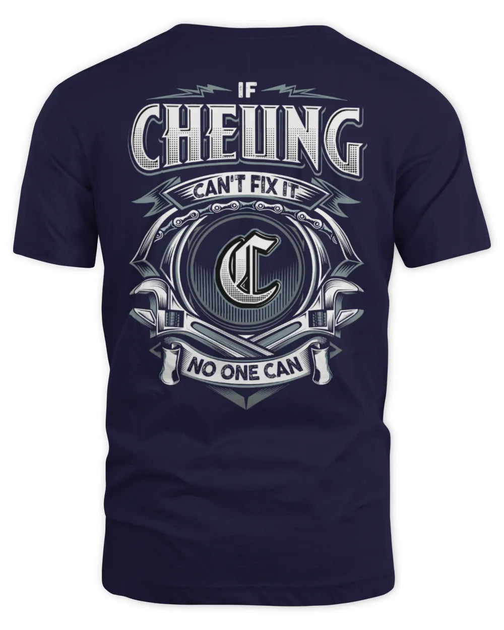 CHEUNG AP81-K4-626 - Personalized Ahmed Quote Apparel “If Ahmed Can't Fix It, No One Can” - Unisex Standard T-Shirt - Navy