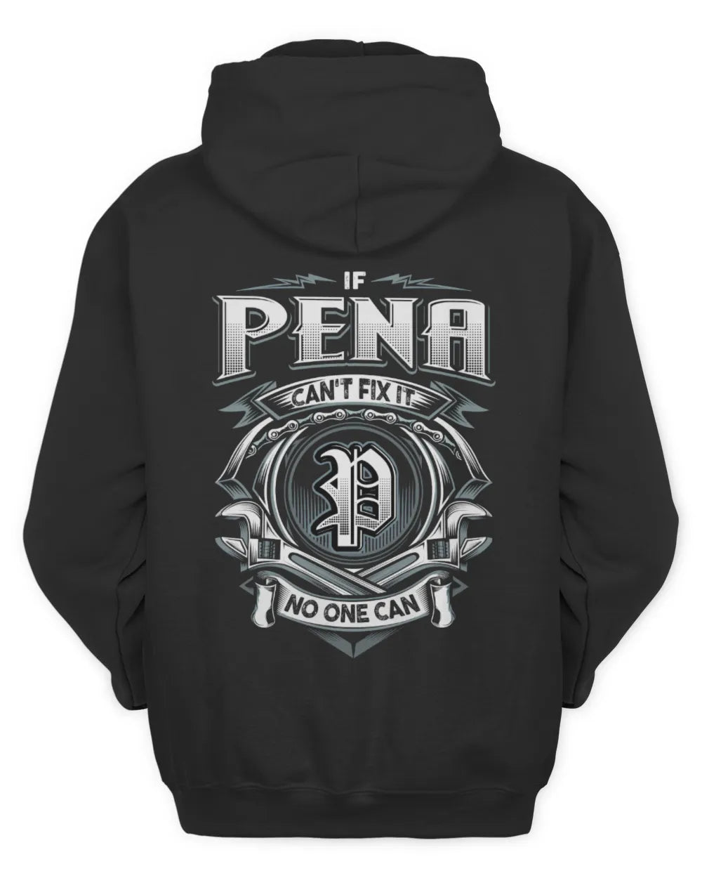 PENA AP81-K4-626 - Personalized Ahmed Quote Apparel “If Ahmed Can't Fix It, No One Can” - Unisex Hoodie - Black