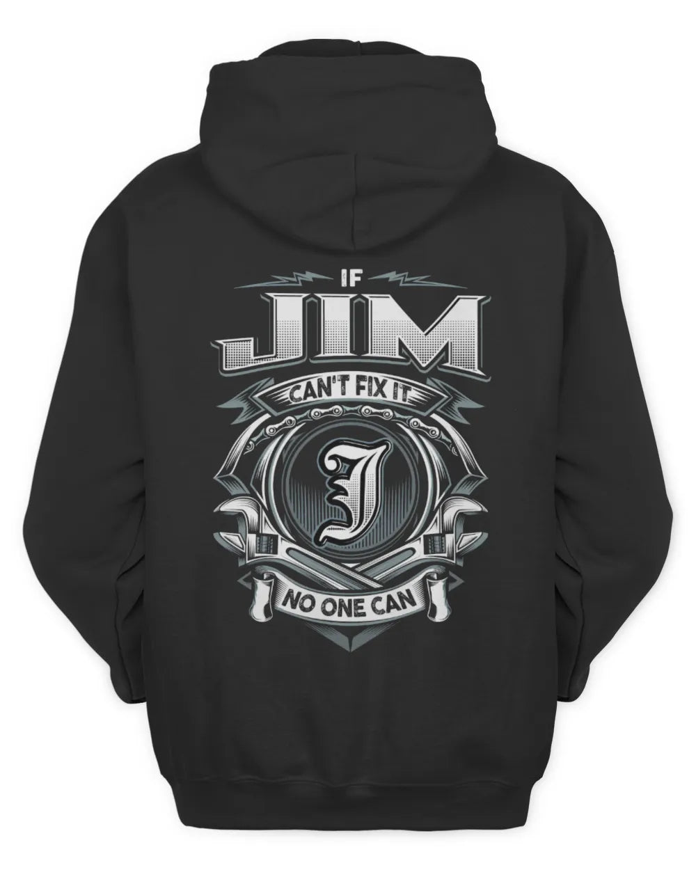 JIM AP81-K4-626 - Personalized Ahmed Quote Apparel “If Ahmed Can't Fix It, No One Can” - Unisex Hoodie - Black
