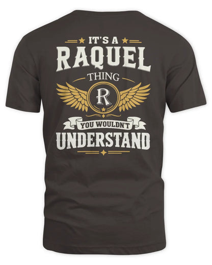 RAQUEL KT06-M008 It’s a [NAME] Thing – You Wouldn’t Understand | Personalized Vintage T-Shirt - Unisex Standard T-Shirt - Dark Chocolate