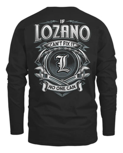LOZANO AP81-K4-626 - Personalized Ahmed Quote Apparel “If Ahmed Can't Fix It, No One Can” - Men's Long Sleeved T-Shirt - Black