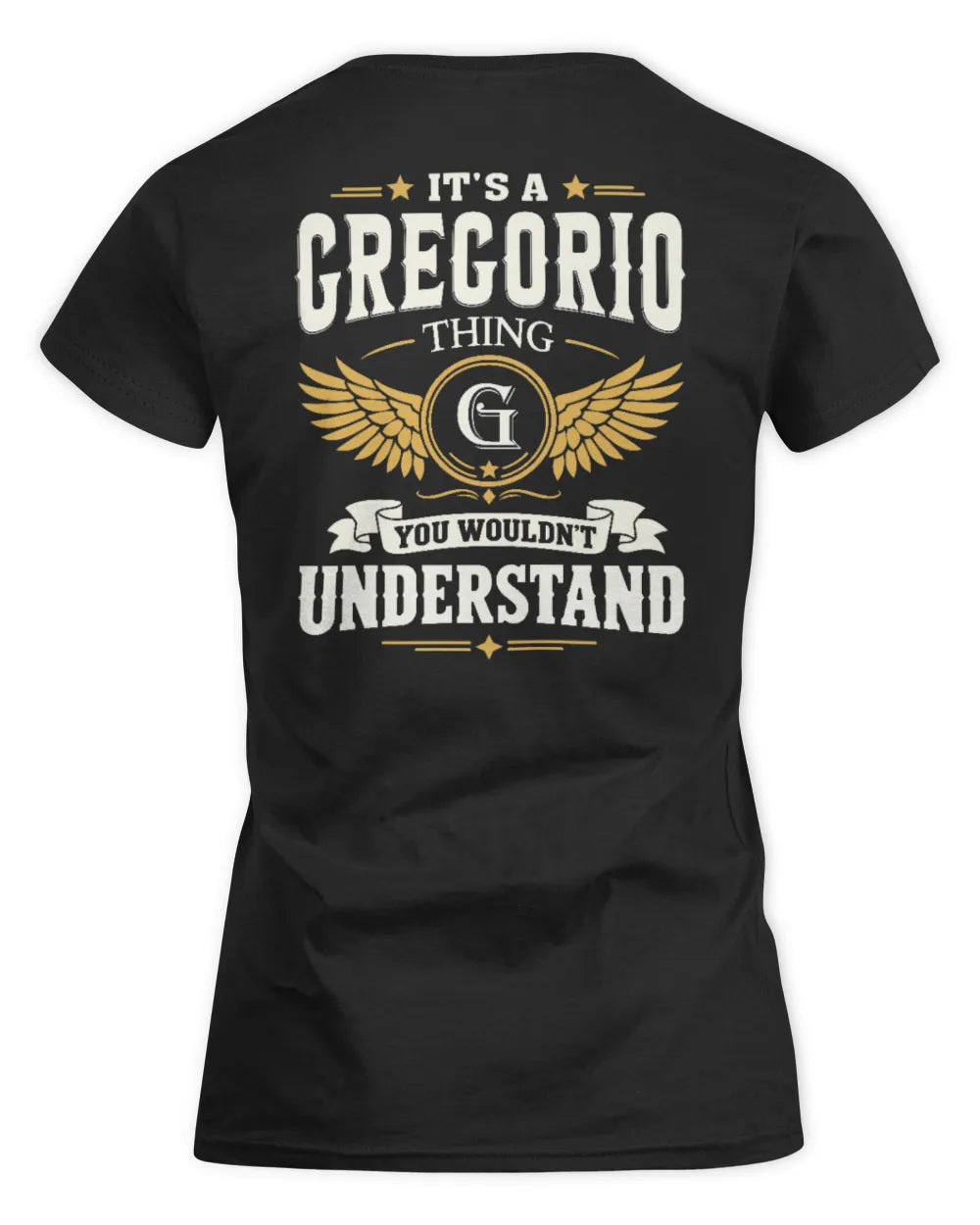 GREGORIO KT06-M008 It’s a [NAME] Thing – You Wouldn’t Understand | Personalized Vintage T-Shirt - Women's Standard T-Shirt - Black