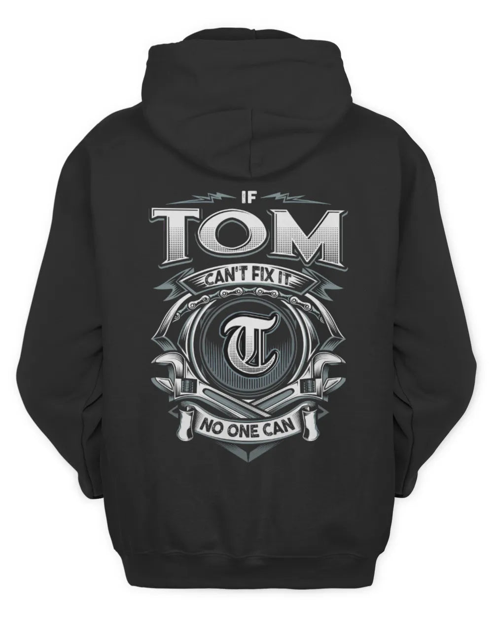 TOM AP81-K4-626 - Personalized Ahmed Quote Apparel “If Ahmed Can't Fix It, No One Can” - Unisex Hoodie - Black