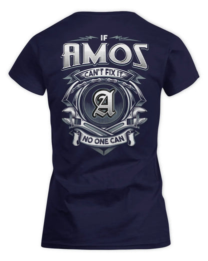 AMOS AP81-K4-626 - Personalized Ahmed Quote Apparel “If Ahmed Can't Fix It, No One Can” - Women's Standard T-Shirt - Navy