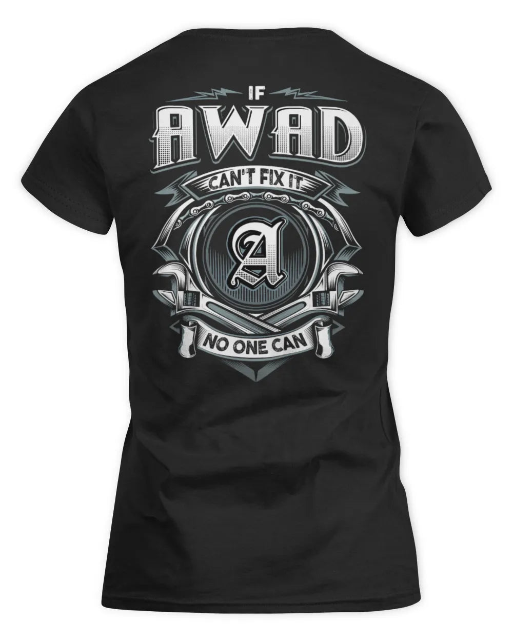 AWAD AP81-K4-626 - Personalized Ahmed Quote Apparel “If Ahmed Can't Fix It, No One Can” - Women's Standard T-Shirt - Black