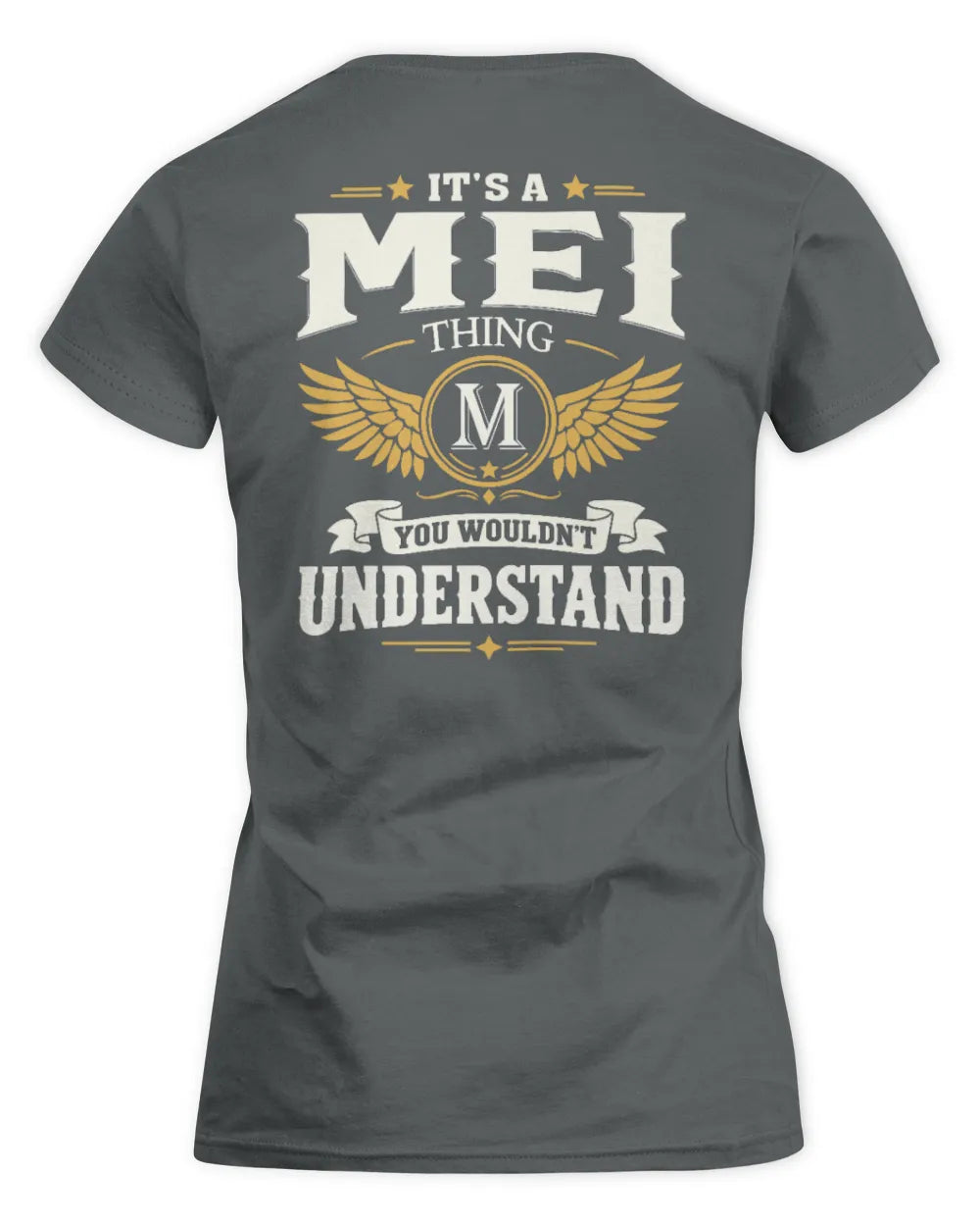 MEI KT06-M008 It’s a [NAME] Thing – You Wouldn’t Understand | Personalized Vintage T-Shirt - Women's Standard T-Shirt - Charcoal