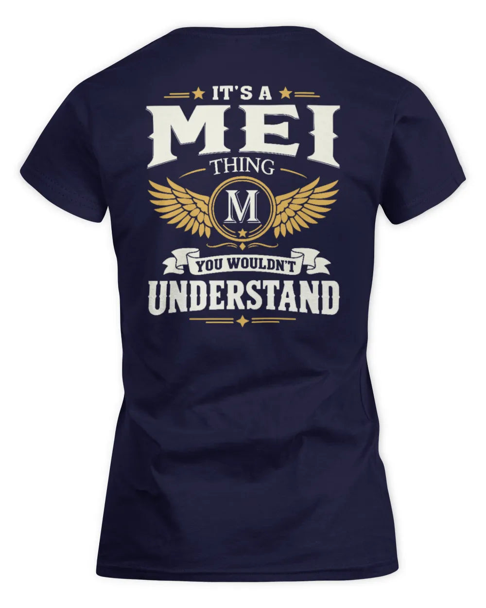 MEI KT06-M008 It’s a [NAME] Thing – You Wouldn’t Understand | Personalized Vintage T-Shirt - Women's Standard T-Shirt - Navy