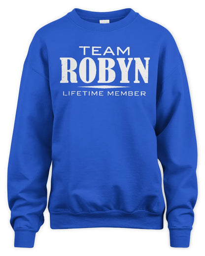ROBYN BL62-K4-128 - Personalized “Team NAME Lifetime Member” - Unisex Sweatshirt - Royal