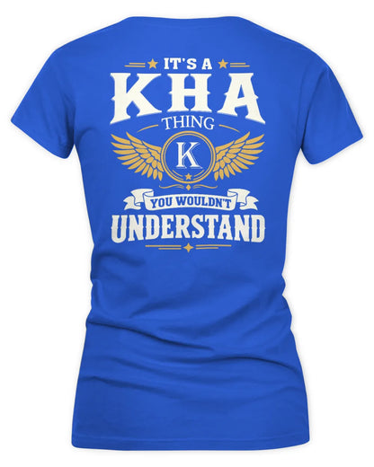 KHA KT06-M008 It’s a [NAME] Thing – You Wouldn’t Understand | Personalized Vintage T-Shirt - Women's V-Neck T-Shirt - Royal