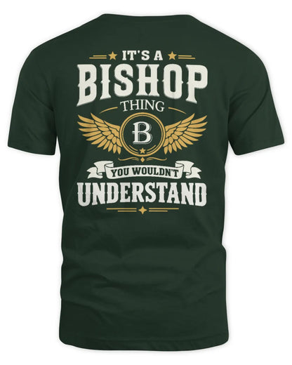 BISHOP KT06-M008 It’s a [NAME] Thing – You Wouldn’t Understand | Personalized Vintage T-Shirt - Unisex Standard T-Shirt - Forest Green