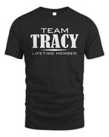 TRACY BL62-K4-128 - Personalized “Team NAME Lifetime Member” - Unisex Standard T-Shirt - Black