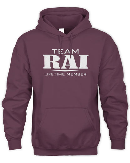 RAI BL62-K4-128 - Personalized “Team NAME Lifetime Member” - Unisex Hoodie - Maroon