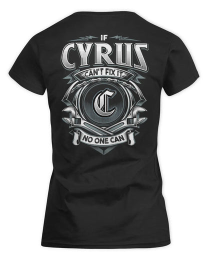 CYRUS AP81-K4-626 - Personalized Ahmed Quote Apparel “If Ahmed Can't Fix It, No One Can” - Women's Standard T-Shirt - Black