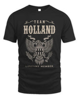 HOLLAND TP06-K82 – Personalized Classic Style Apparel “Team NAME Lifetime Member” - Unisex Standard T-Shirt - Black