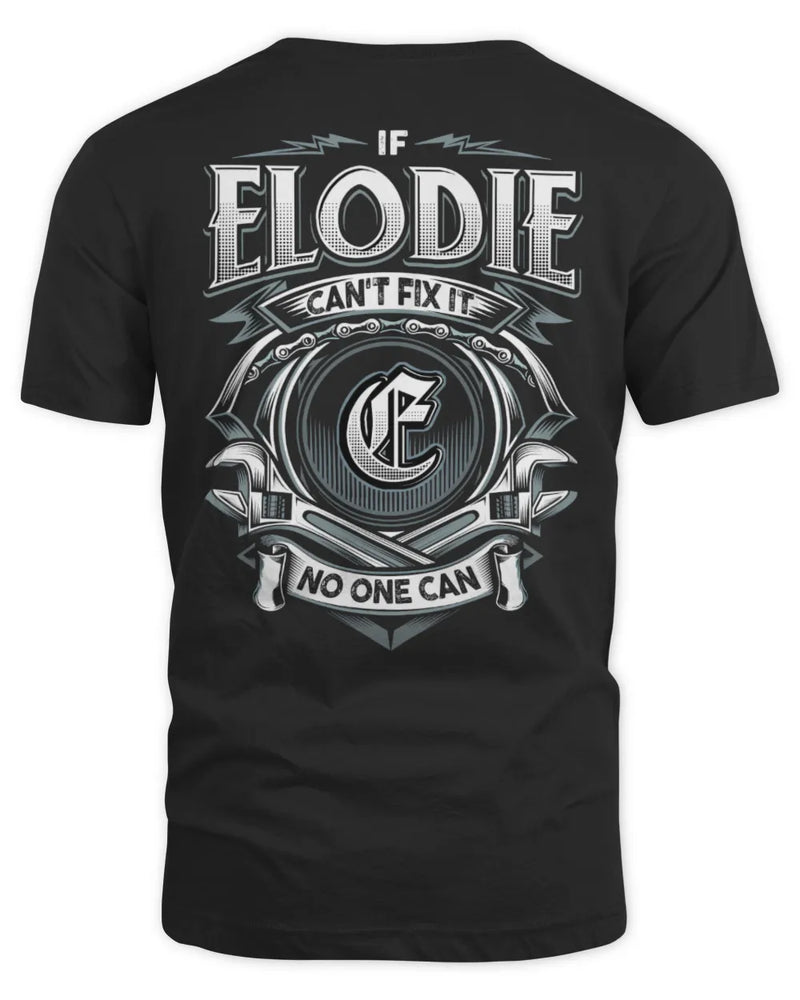 ELODIE AP81-K4-626 - Personalized Ahmed Quote Apparel “If Ahmed Can't Fix It, No One Can” - Unisex Standard T-Shirt - Black