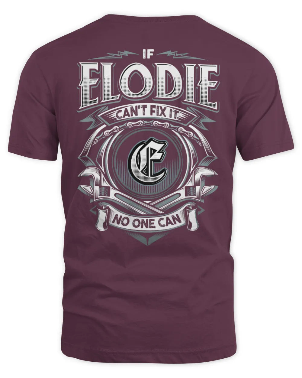 ELODIE AP81-K4-626 - Personalized Ahmed Quote Apparel “If Ahmed Can't Fix It, No One Can” - Unisex Standard T-Shirt - Maroon