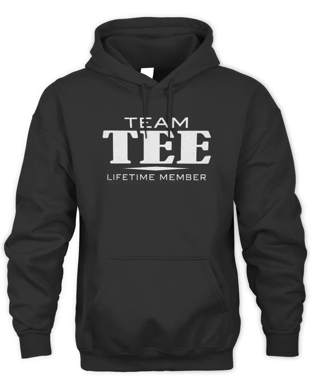 TEE BL62-K4-128 - Personalized “Team NAME Lifetime Member” - Unisex Hoodie - Black