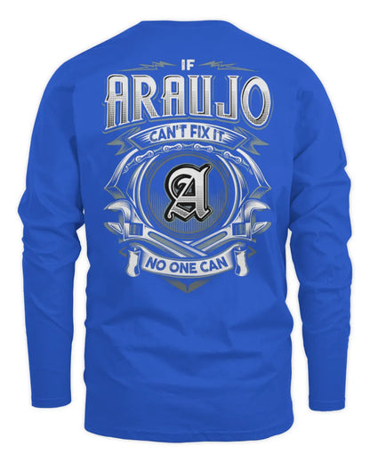 ARAUJO AP81-K4-626 - Personalized Ahmed Quote Apparel “If Ahmed Can't Fix It, No One Can” - Men's Long Sleeved T-Shirt - Royal