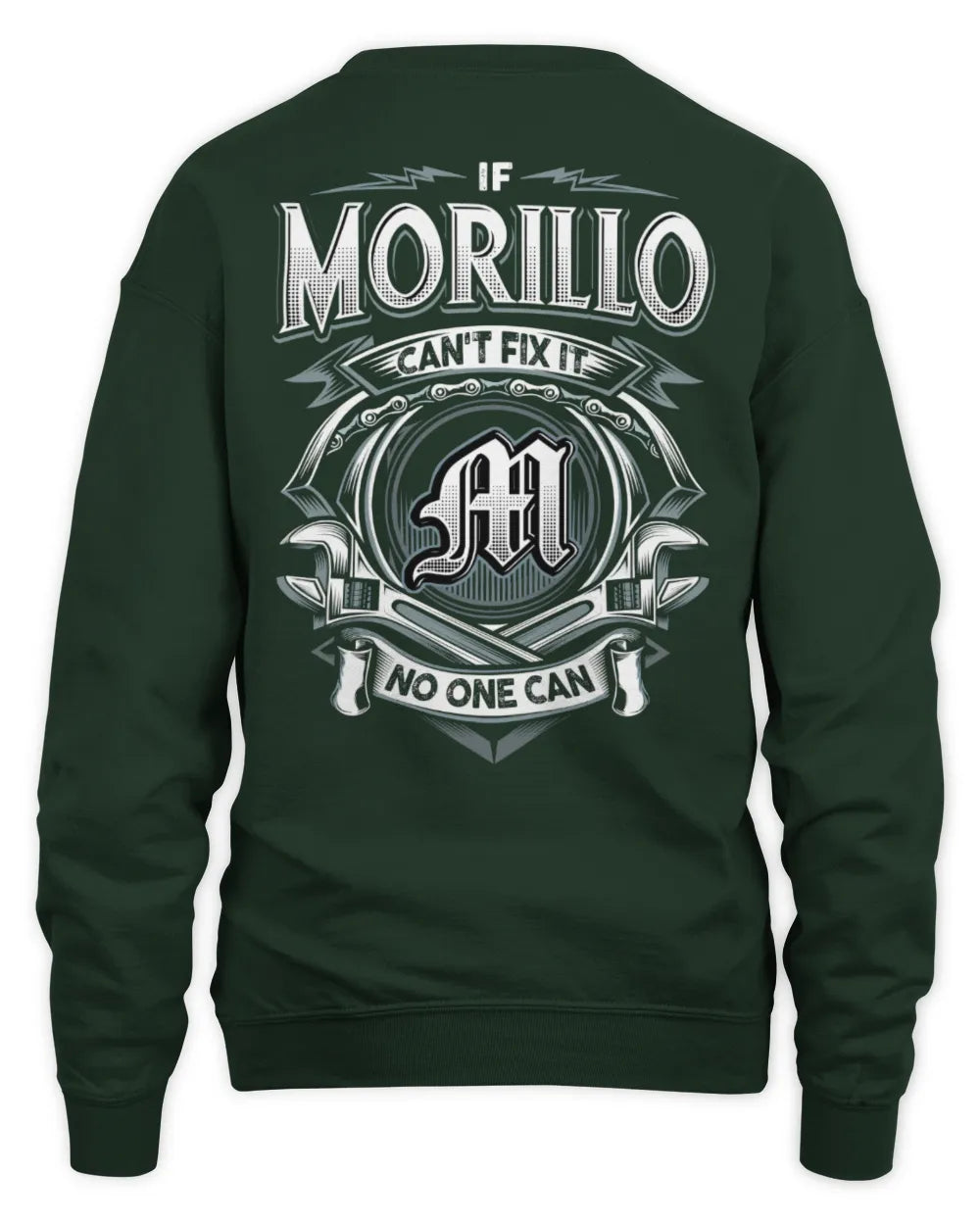 MORILLO AP81-K4-626 - Personalized Ahmed Quote Apparel “If Ahmed Can't Fix It, No One Can” - Unisex Sweatshirt - Forest Green