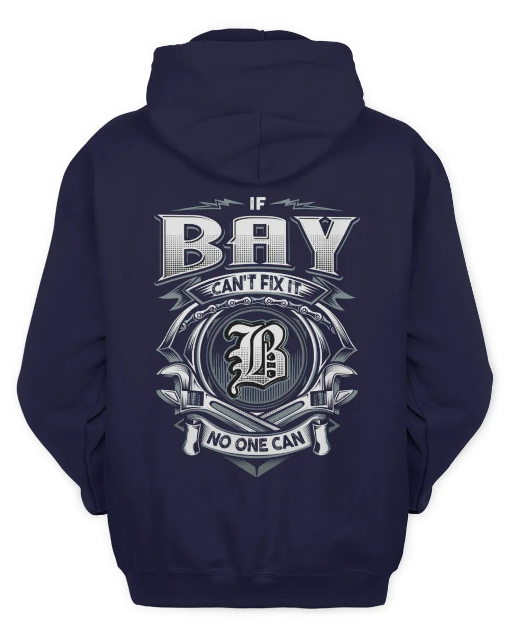BAY AP81-K4-626 - Personalized Ahmed Quote Apparel “If Ahmed Can't Fix It, No One Can” - Unisex Hoodie - Navy