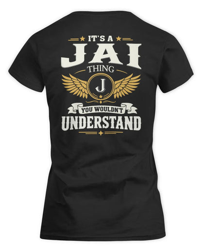 JAI KT06-M008 It’s a [NAME] Thing – You Wouldn’t Understand | Personalized Vintage T-Shirt - Women's Standard T-Shirt - Black