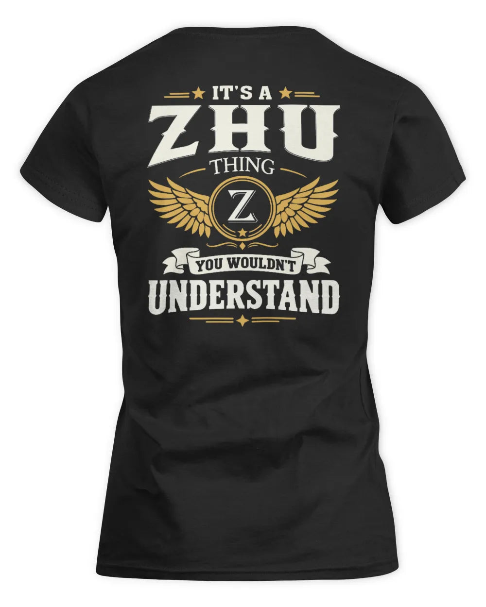 ZHU KT06-M008 It’s a [NAME] Thing – You Wouldn’t Understand | Personalized Vintage T-Shirt - Women's Standard T-Shirt - Black