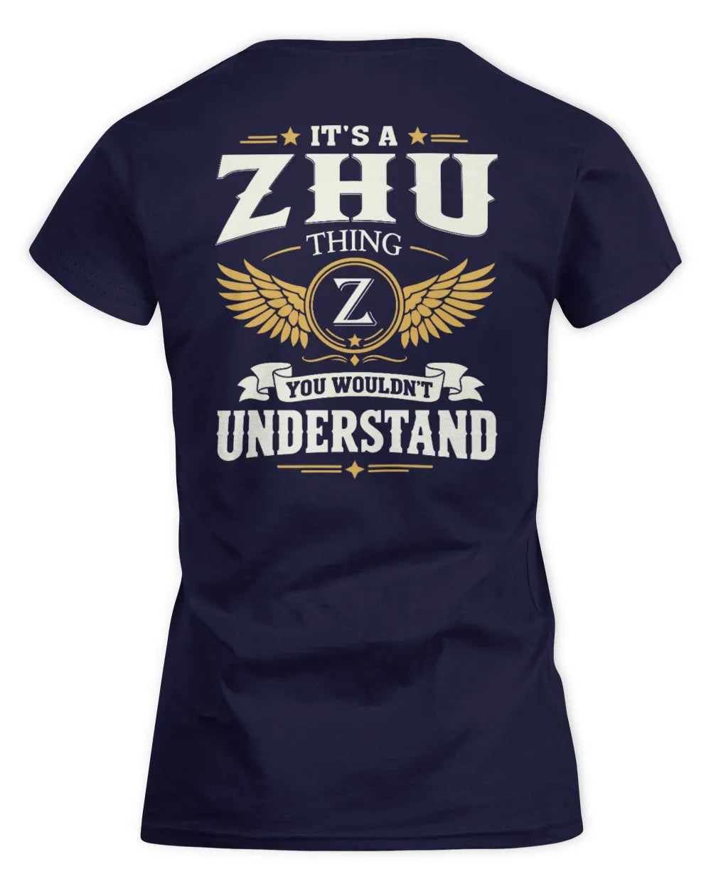 ZHU KT06-M008 It’s a [NAME] Thing – You Wouldn’t Understand | Personalized Vintage T-Shirt - Women's Standard T-Shirt - Navy