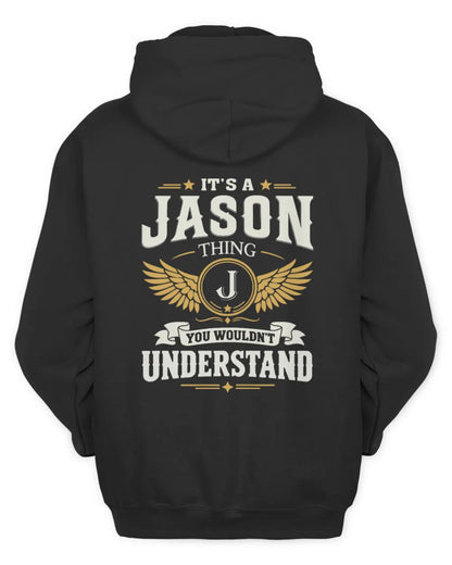 JASON KT06-M008 It’s a [NAME] Thing – You Wouldn’t Understand | Personalized Vintage T-Shirt - Unisex Hoodie - Black