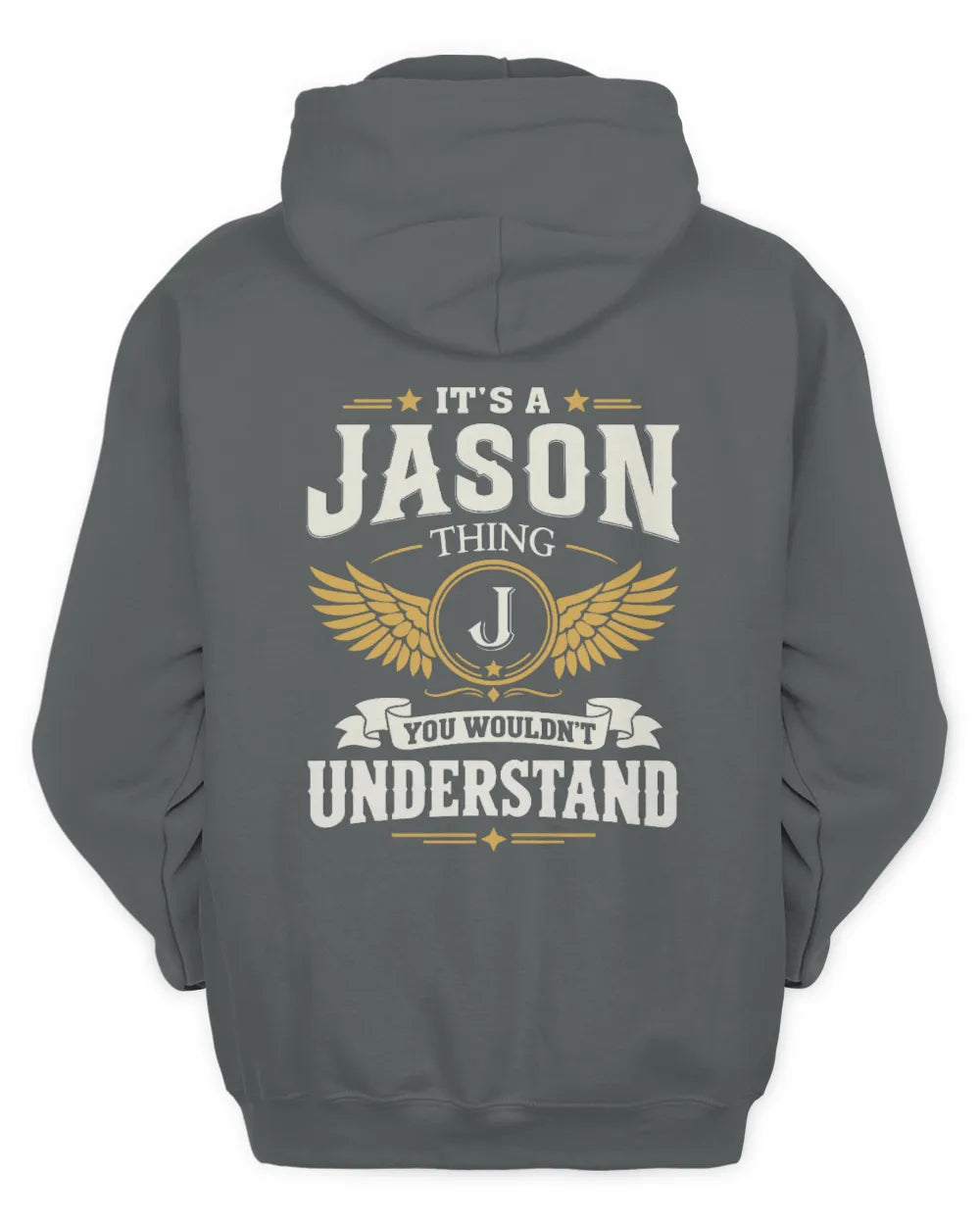 JASON KT06-M008 It’s a [NAME] Thing – You Wouldn’t Understand | Personalized Vintage T-Shirt - Unisex Hoodie - Charcoal