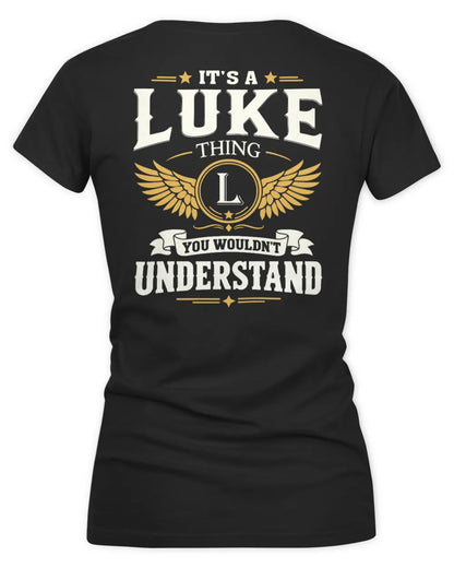 LUKE KT06-M008 It’s a [NAME] Thing – You Wouldn’t Understand | Personalized Vintage T-Shirt - Women's V-Neck T-Shirt - Black