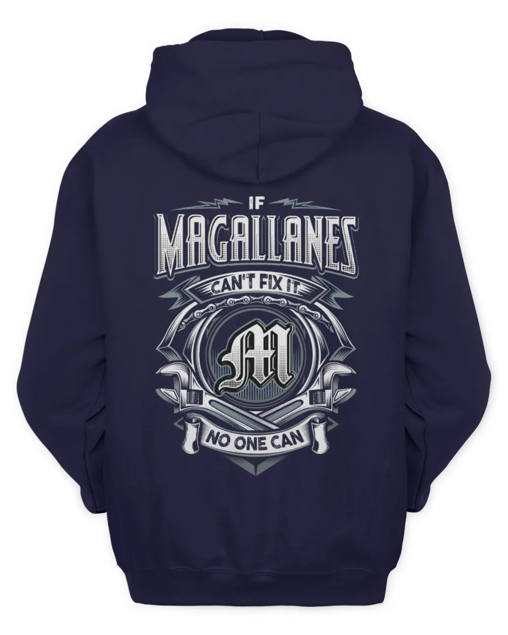 MAGALLANES AP81-K4-626 - Personalized Ahmed Quote Apparel “If Ahmed Can't Fix It, No One Can” - Unisex Hoodie - Navy
