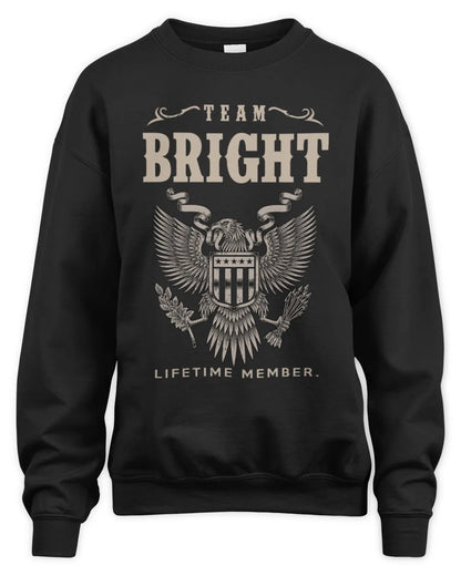 BRIGHT TP06-K82 – Personalized Classic Style Apparel “Team NAME Lifetime Member” - Unisex Sweatshirt - Black