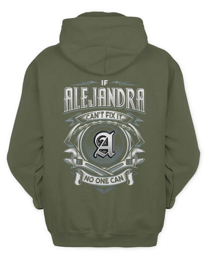 ALEJANDRA AP81-K4-626 - Personalized Ahmed Quote Apparel “If Ahmed Can't Fix It, No One Can” - Unisex Hoodie - Military Green