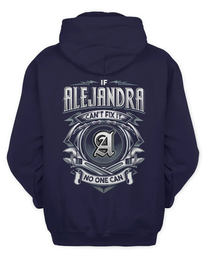 ALEJANDRA AP81-K4-626 - Personalized Ahmed Quote Apparel “If Ahmed Can't Fix It, No One Can” - Unisex Hoodie - Navy