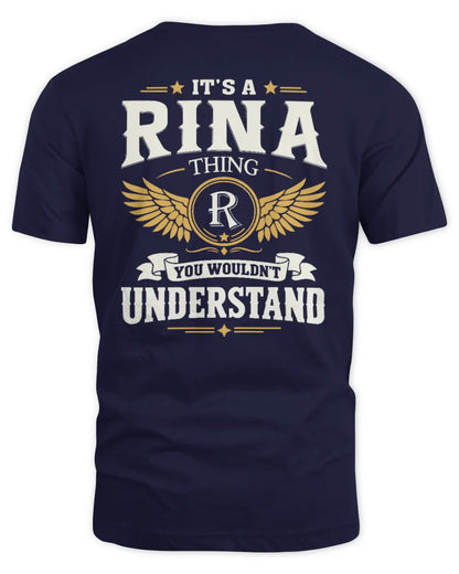 RINA KT06-M008 It’s a [NAME] Thing – You Wouldn’t Understand | Personalized Vintage T-Shirt - Unisex Standard T-Shirt - Navy
