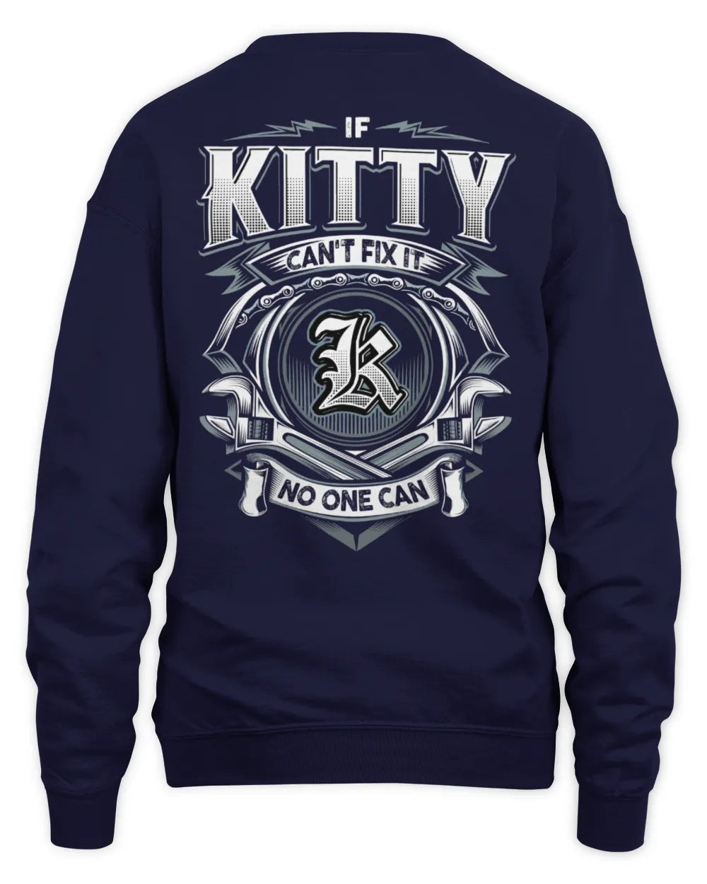 KITTY AP81-K4-626 - Personalized Ahmed Quote Apparel “If Ahmed Can't Fix It, No One Can” - Unisex Sweatshirt - Navy