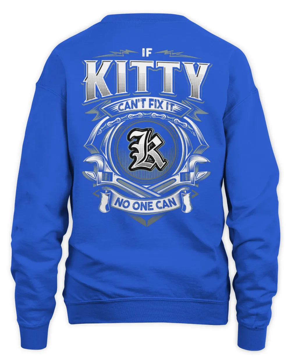 KITTY AP81-K4-626 - Personalized Ahmed Quote Apparel “If Ahmed Can't Fix It, No One Can” - Unisex Sweatshirt - Royal