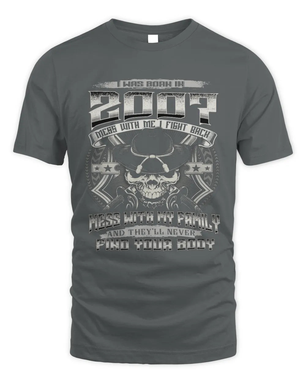 2007 HH89-K2 – Protective Family Quote T-Shirt - Unisex Standard T-Shirt - Charcoal
