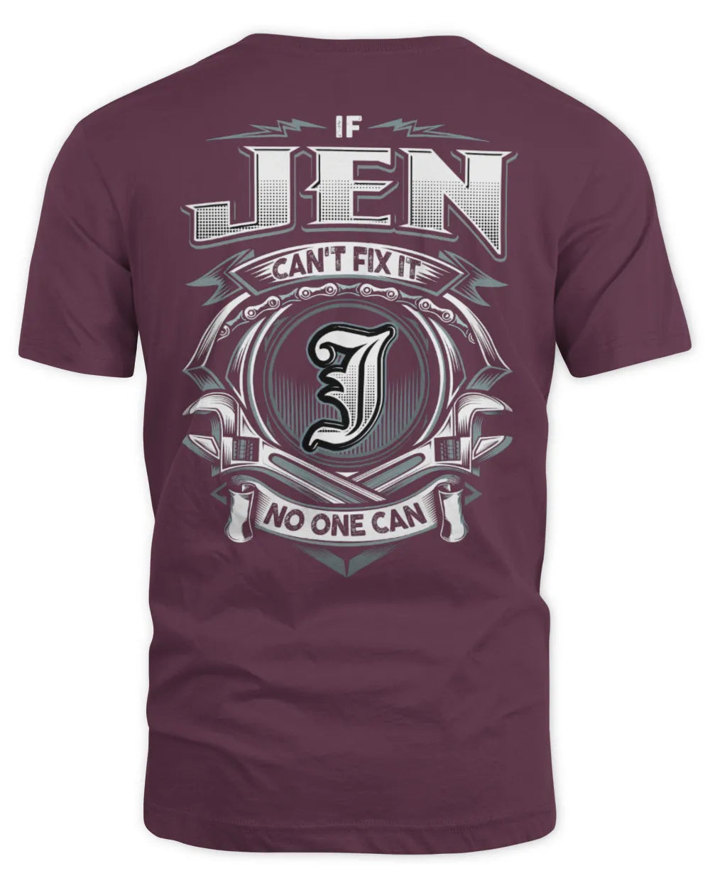 JEN AP81-K4-626 - Personalized Ahmed Quote Apparel “If Ahmed Can't Fix It, No One Can” - Unisex Standard T-Shirt - Maroon