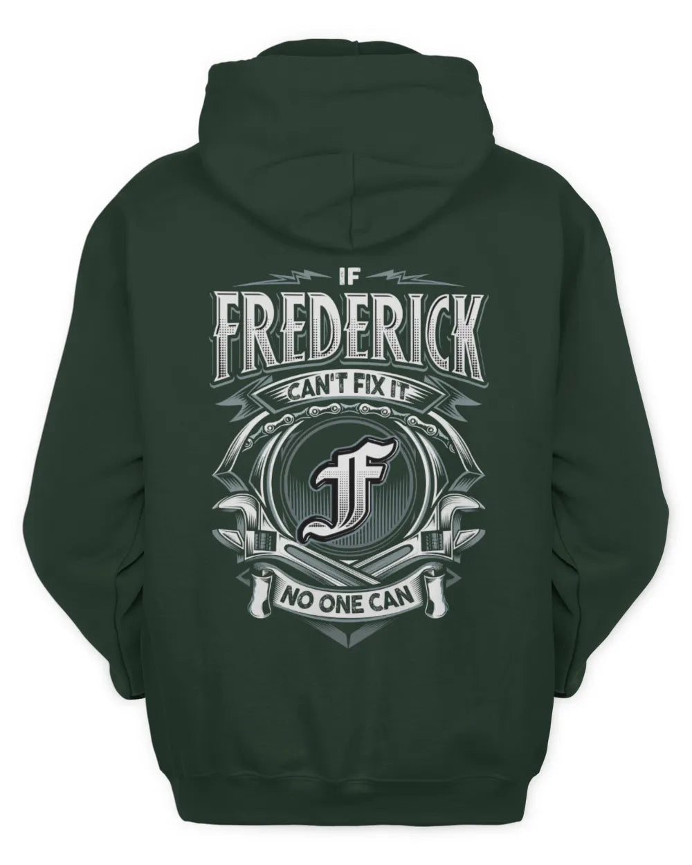 FREDERICK AP81-K4-626 - Personalized Ahmed Quote Apparel “If Ahmed Can't Fix It, No One Can” - Unisex Hoodie - Forest Green