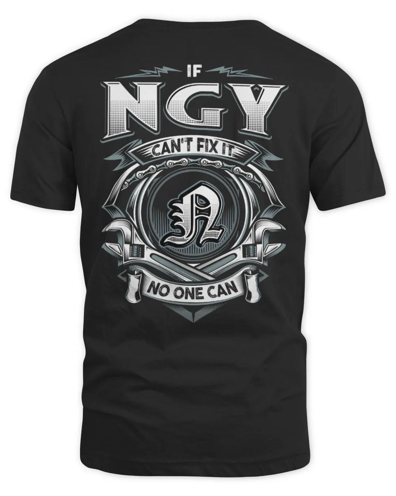 NGY AP81-K4-626 - Personalized Ahmed Quote Apparel “If Ahmed Can't Fix It, No One Can” - Unisex Standard T-Shirt - Black
