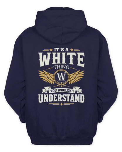 WHITE KT06-M008 It’s a [NAME] Thing – You Wouldn’t Understand | Personalized Vintage T-Shirt - Unisex Hoodie - Navy