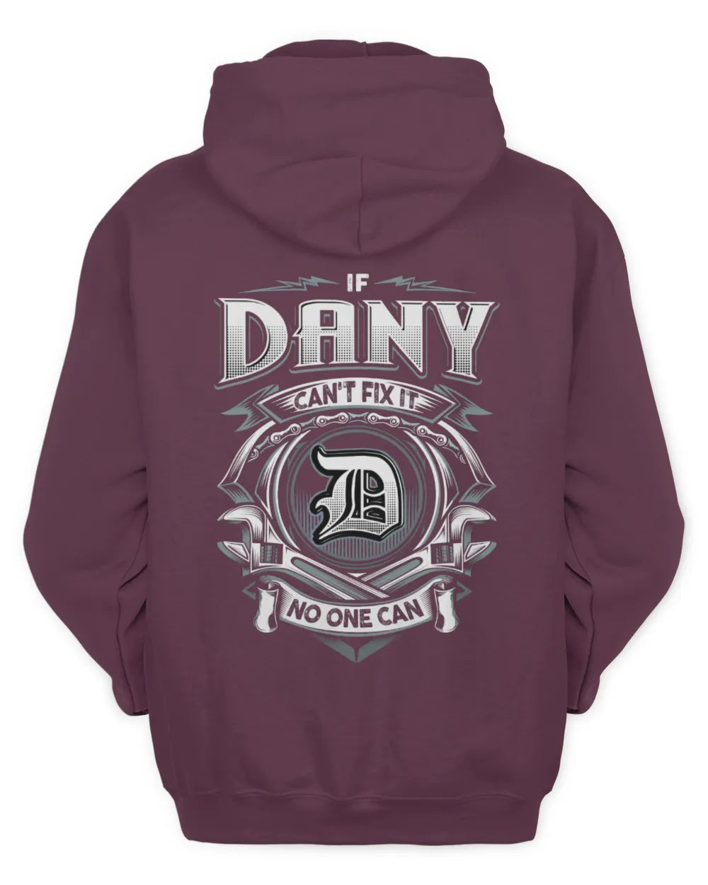 DANY AP81-K4-626 - Personalized Ahmed Quote Apparel “If Ahmed Can't Fix It, No One Can” - Unisex Hoodie - Maroon