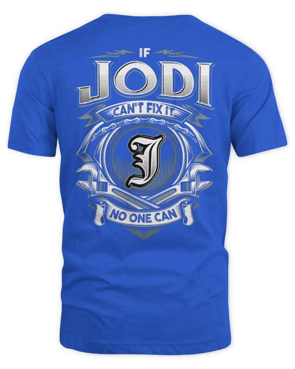 JODI AP81-K4-626 - Personalized Ahmed Quote Apparel “If Ahmed Can't Fix It, No One Can” - Unisex Standard T-Shirt - Royal