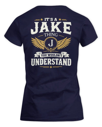 JAKE KT06-M008 It’s a [NAME] Thing – You Wouldn’t Understand | Personalized Vintage T-Shirt - Women's Standard T-Shirt - Navy