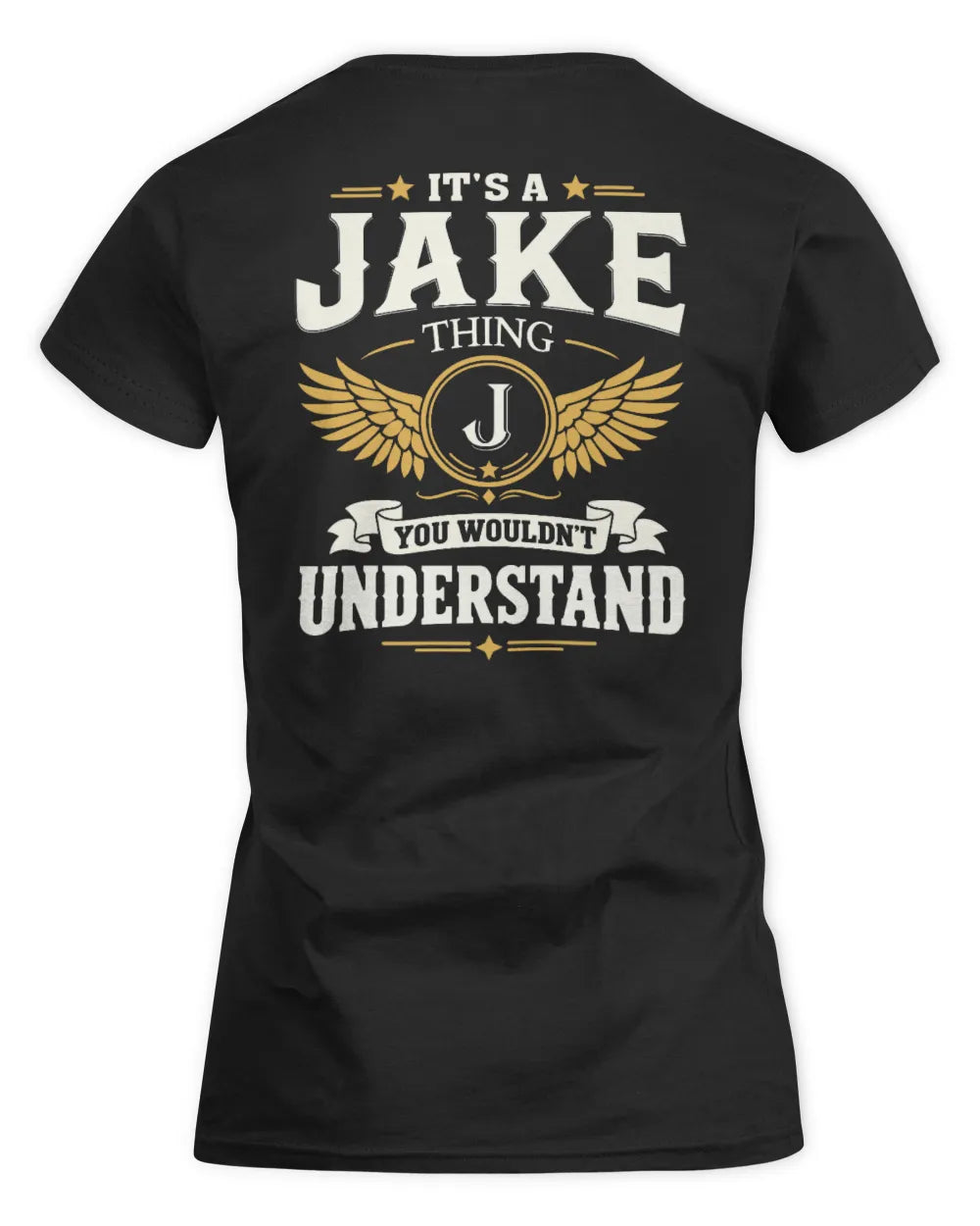 JAKE KT06-M008 It’s a [NAME] Thing – You Wouldn’t Understand | Personalized Vintage T-Shirt - Women's Standard T-Shirt - Black