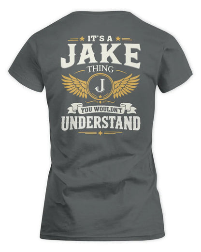 JAKE KT06-M008 It’s a [NAME] Thing – You Wouldn’t Understand | Personalized Vintage T-Shirt - Women's Standard T-Shirt - Charcoal